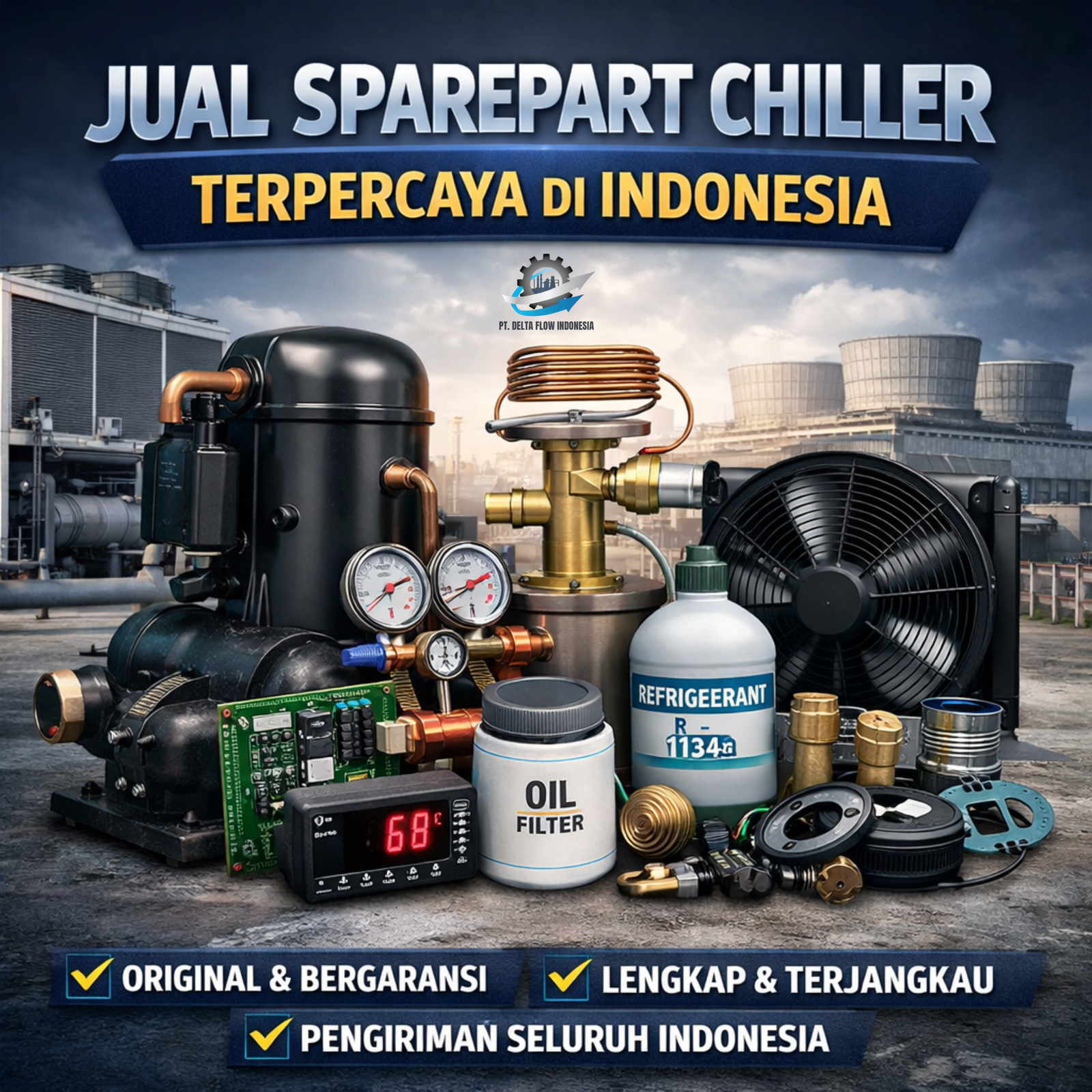 Jual Sparepart Chiller Terpercaya di Indonesia