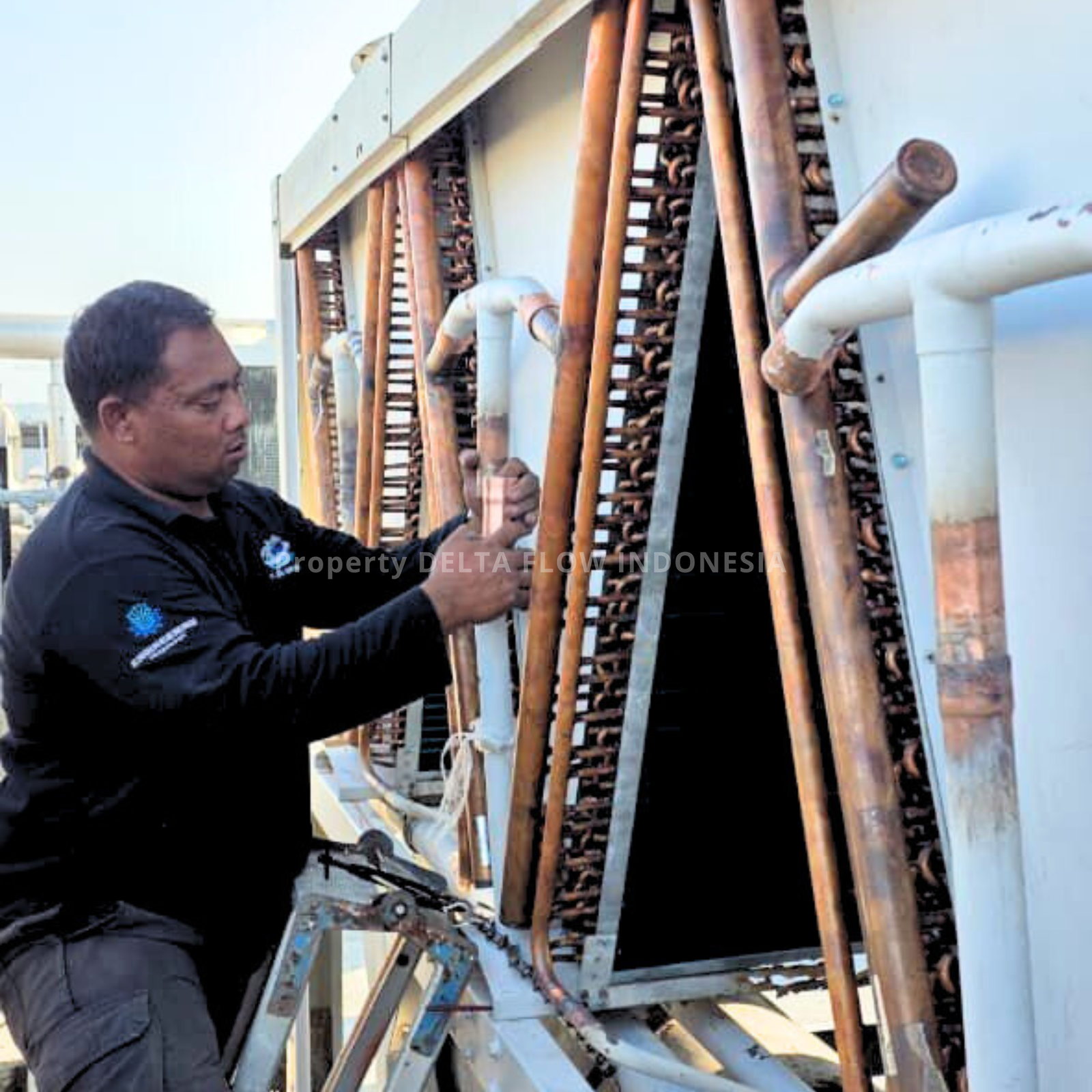 Proses Instalasi Coil Kondensor Chiller: Untuk Sistem Pendingin Industri