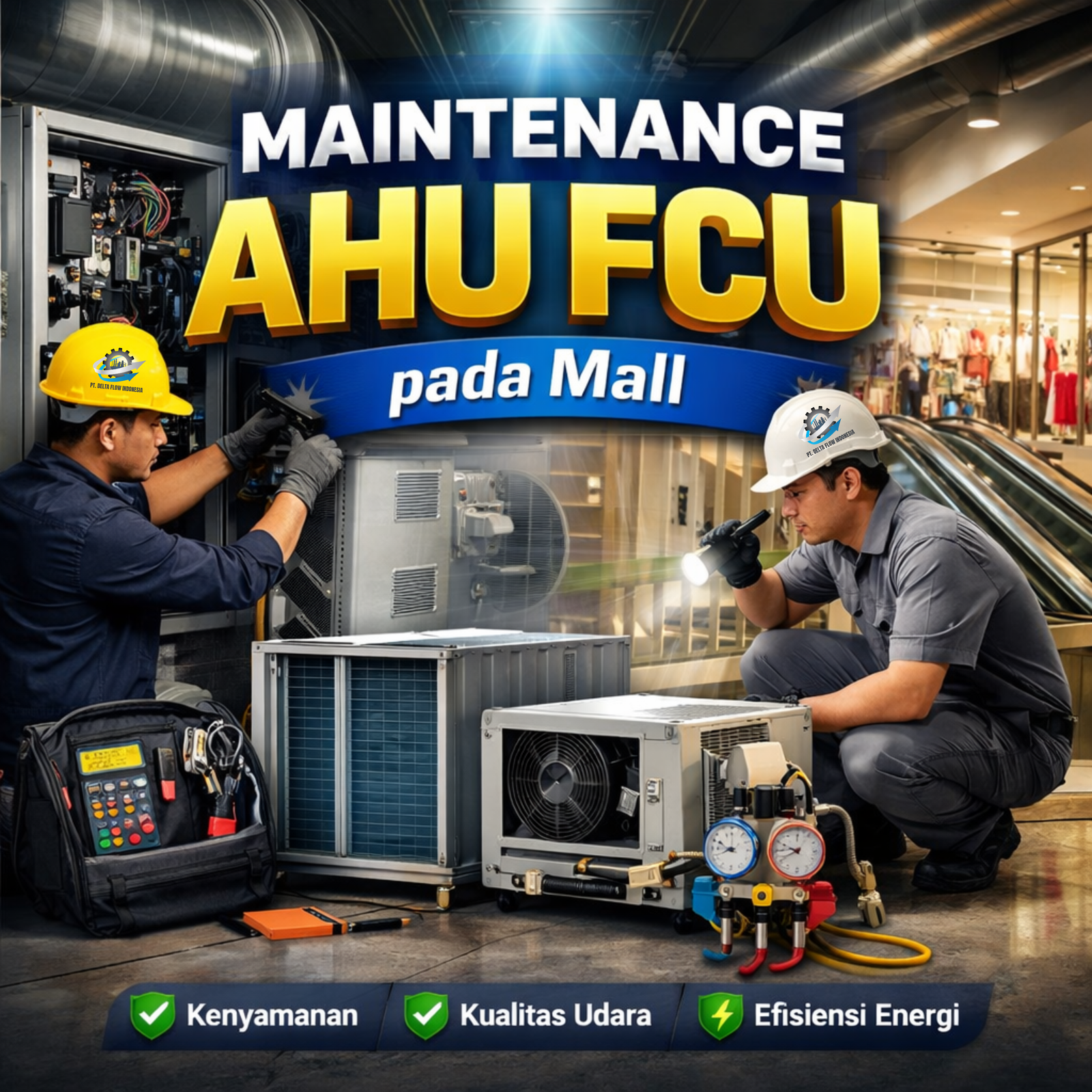 Maintenance AHU FCU pada Mall: Strategi Efektif Menjaga Kenyamanan dan Efisiensi Energi