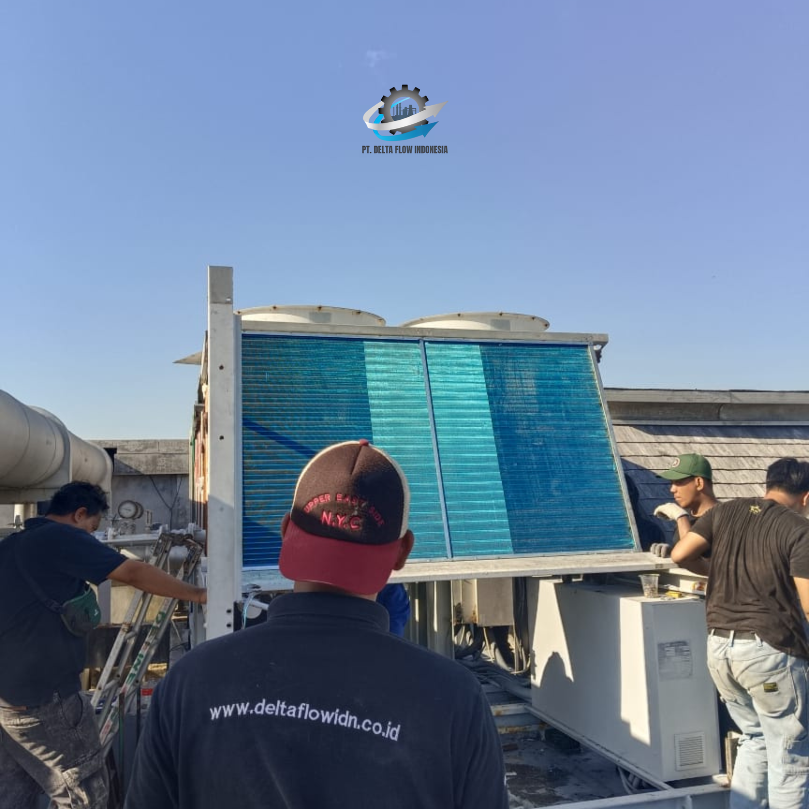 Pergantian Condensor Coil oleh PT Delta Flow Indonesia