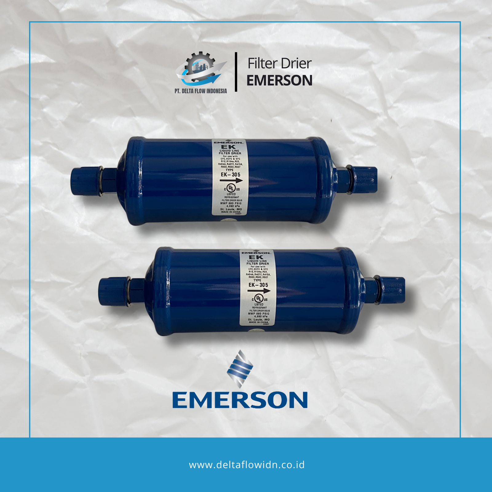 Jual Filter Drier Emerson | Harga Terbaik & Bergaransi